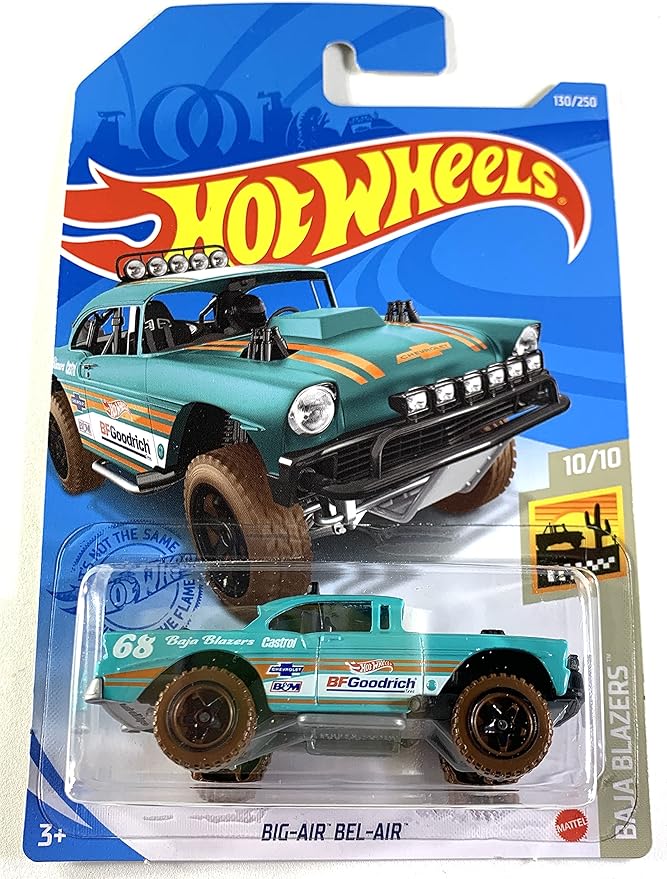 hot wheels 2021, big-air bel-air teal, baja blazers 10/10, 130